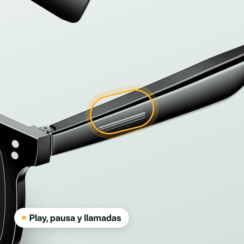 Sensor táctil en la patilla de AURA I